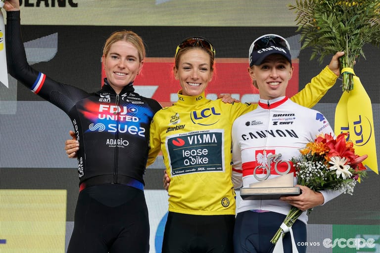 Podium pals: Vollering and Niewiadoma-Phinney's Tour streak continues