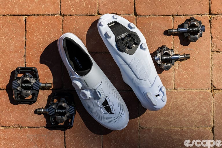 Shimano launches RX910 gravel race shoe with a modular Pontoon cleat system